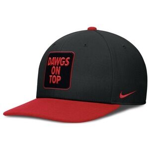 Men's Nike Dri-Fit Black/Red Georgia Bulldogs 2025 Sideline Campus Pro M/L NEW